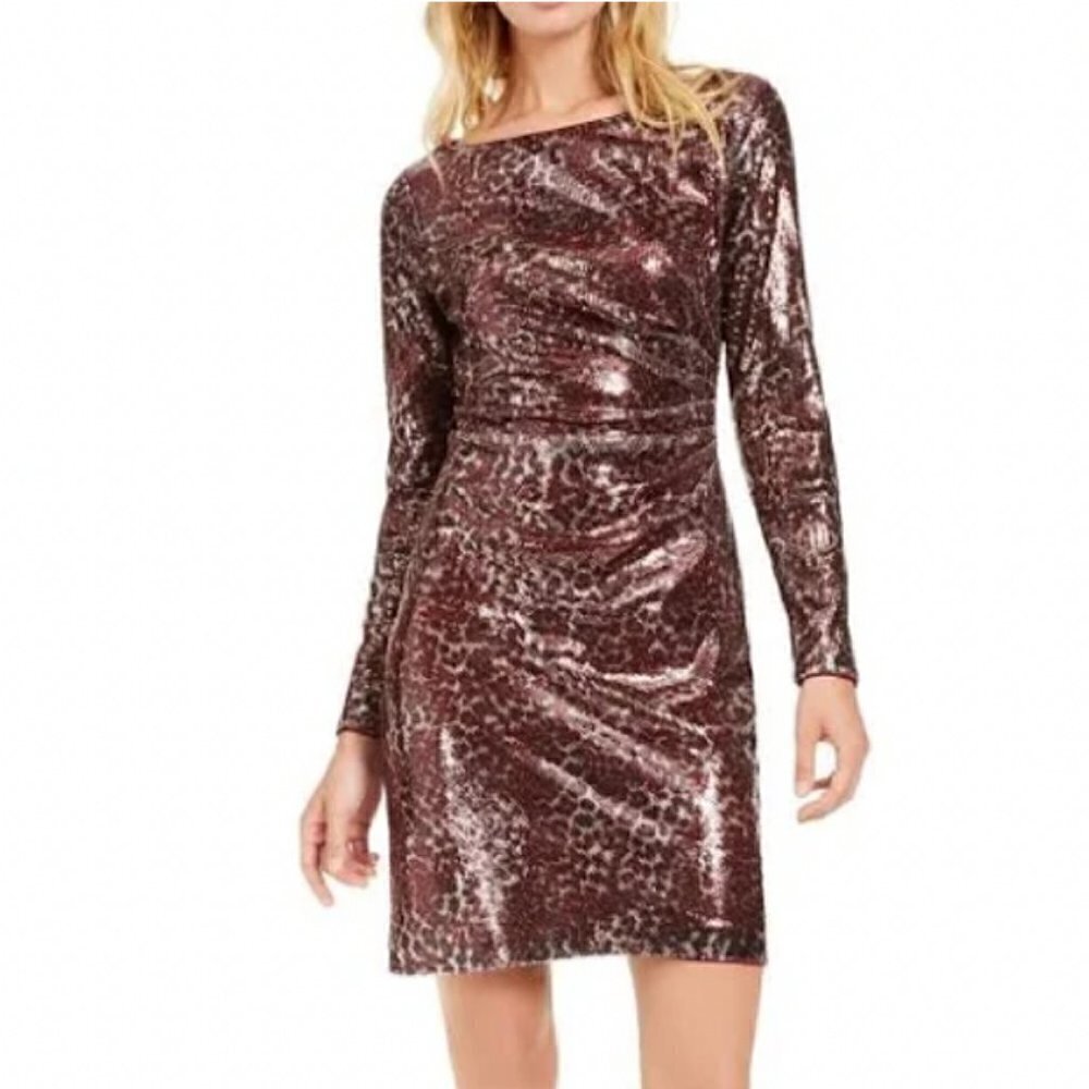 NWT Vince Camuto Sequin Jewel Neck dress
